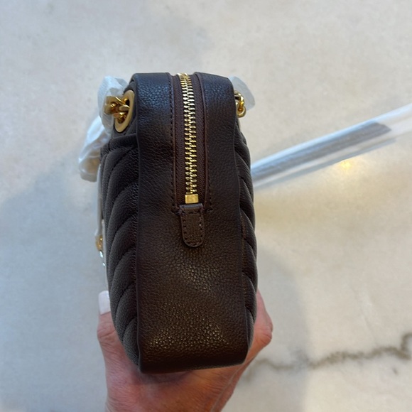 SOLD!!!!! NWT REBECCA MINKOFF EDIE ZIP SHOULDER LEATHER BAG IN CIGARO - Picture 10 of 12